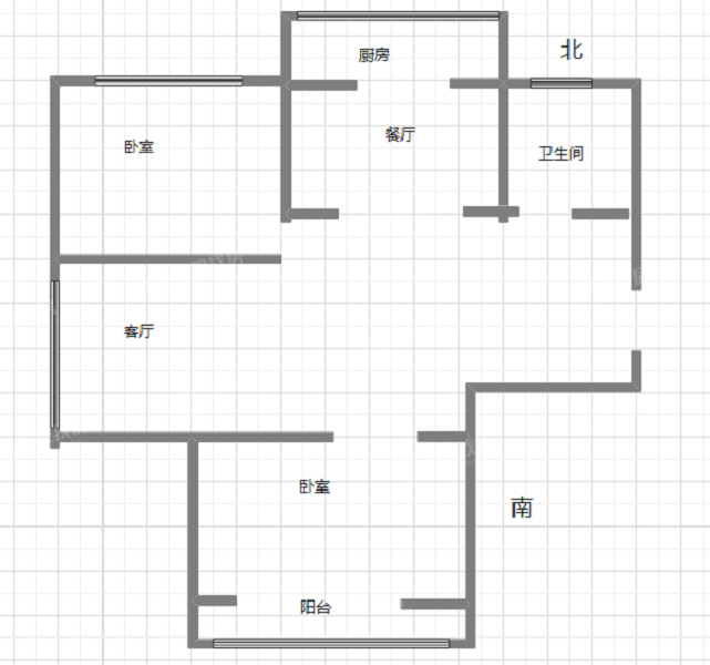 欣怡小区2室2厅1卫74㎡