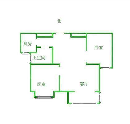 泰享嘉府一期2室2厅1卫81㎡