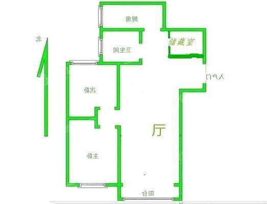 塞纳左岸2室2厅1卫100㎡