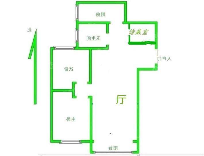 塞纳左岸2室2厅1卫100㎡