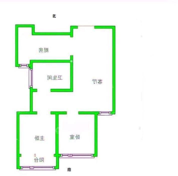 凤凰城（B区）2室2厅1卫70㎡