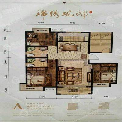 荣盛锦绣观邸3室2厅2卫139㎡