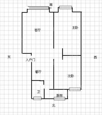 锦绣城（一区）2室2厅1卫99㎡