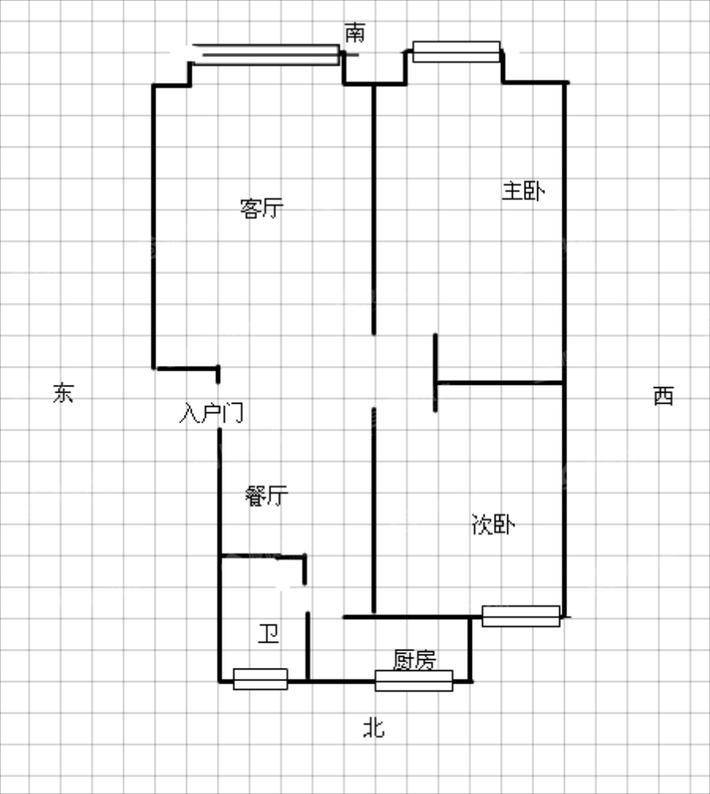 锦绣城（一区）2室2厅1卫99㎡