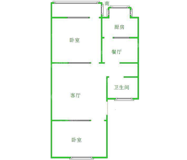 正达村2室1厅1卫63㎡