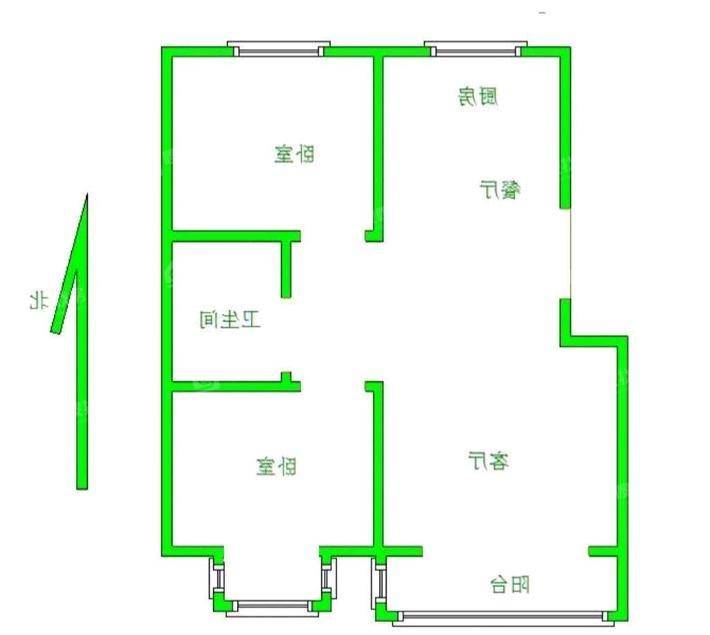 弘仁里2室2厅1卫85㎡