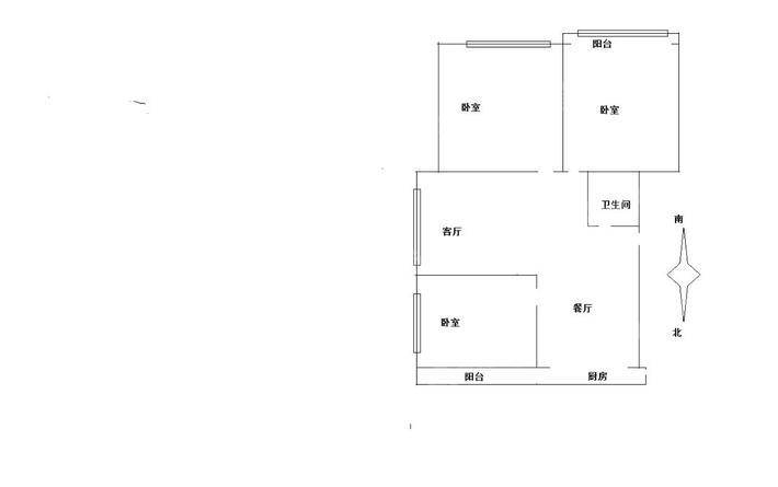 于家沟小区观景楼3室1厅1卫61㎡