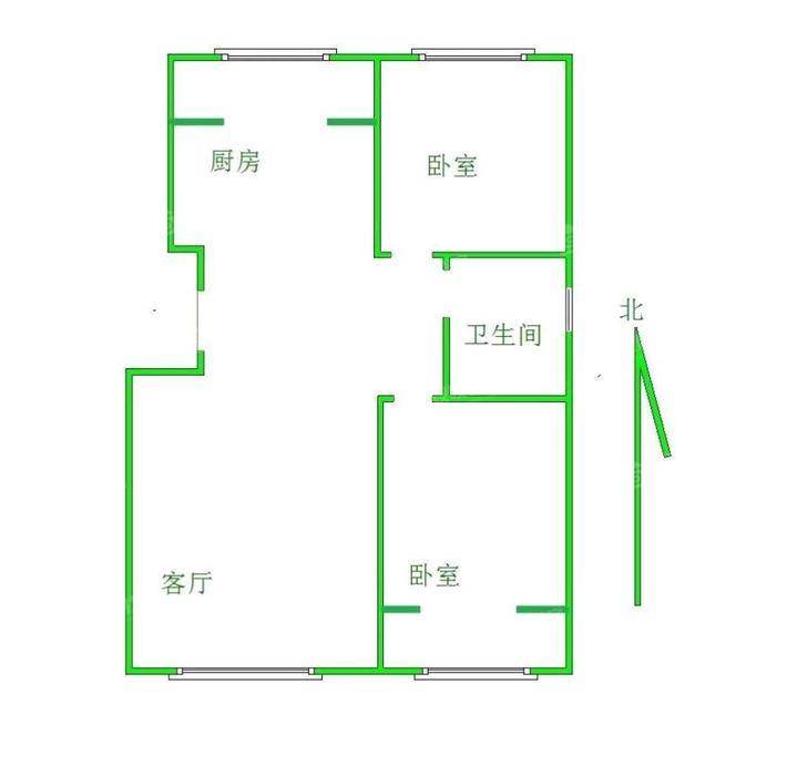 御宇国际三期轩瑞苑2室1厅1卫94㎡