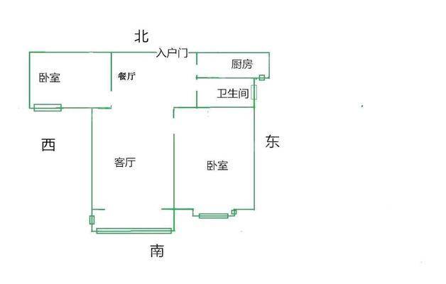 紫御华府2室2厅1卫86㎡