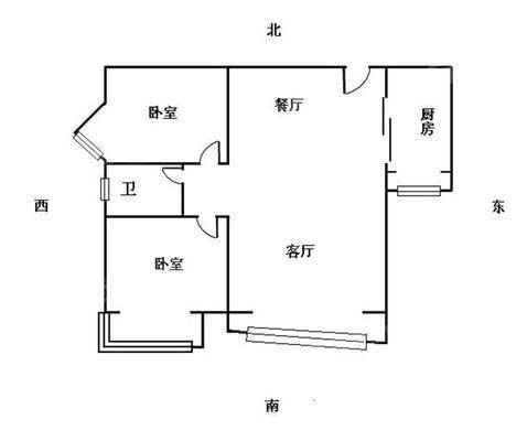 佳苑领域2室1厅1卫101㎡