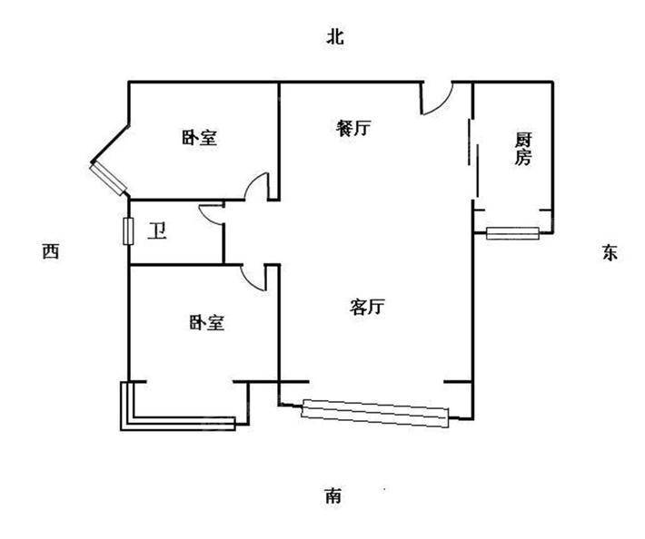 佳苑领域2室1厅1卫101㎡