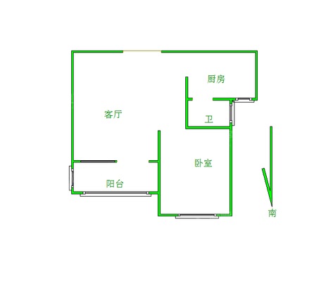 阿尔卡迪亚锦绣天地A区1室1厅1卫55㎡