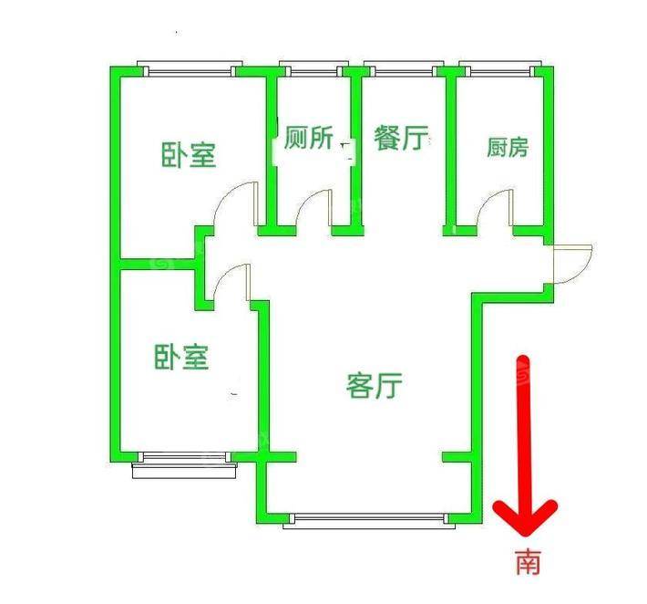 阳光四季城海棠苑A32室2厅1卫98㎡