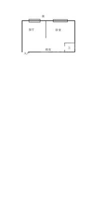 鑫顺家园一期1室1厅1卫43㎡