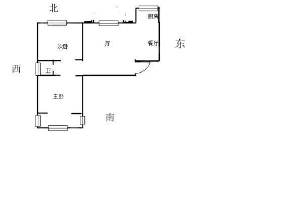 万泰丽景东区2室2厅1卫92㎡