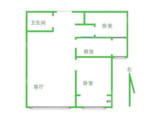 天成郡府西区2室2厅1卫89㎡