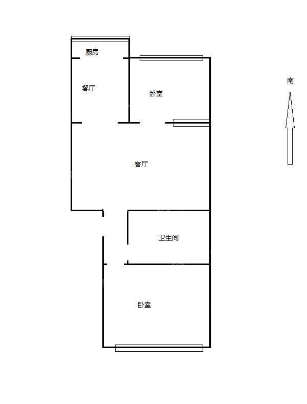 紫薇家园二期2室1厅1卫66㎡