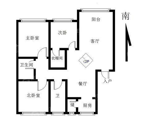 长安小区（一期）3室2厅2卫132㎡