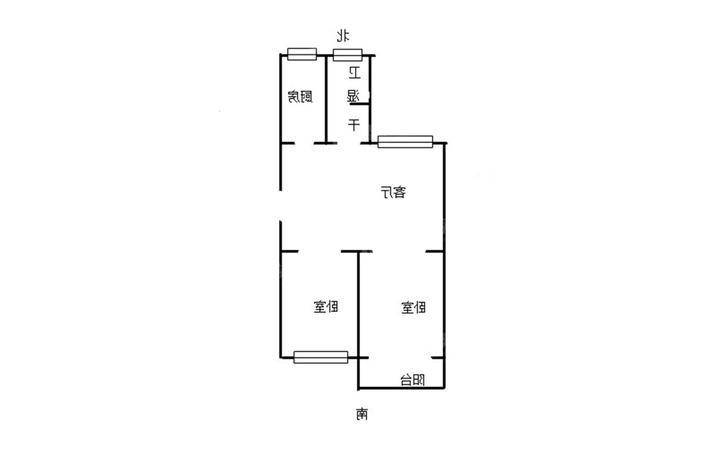 石油二部2室1厅1卫65㎡