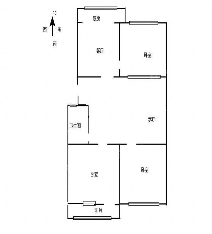 新华小区3室2厅1卫99㎡