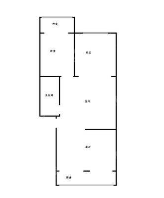 大榛子沟工行家属楼2室2厅1卫56㎡