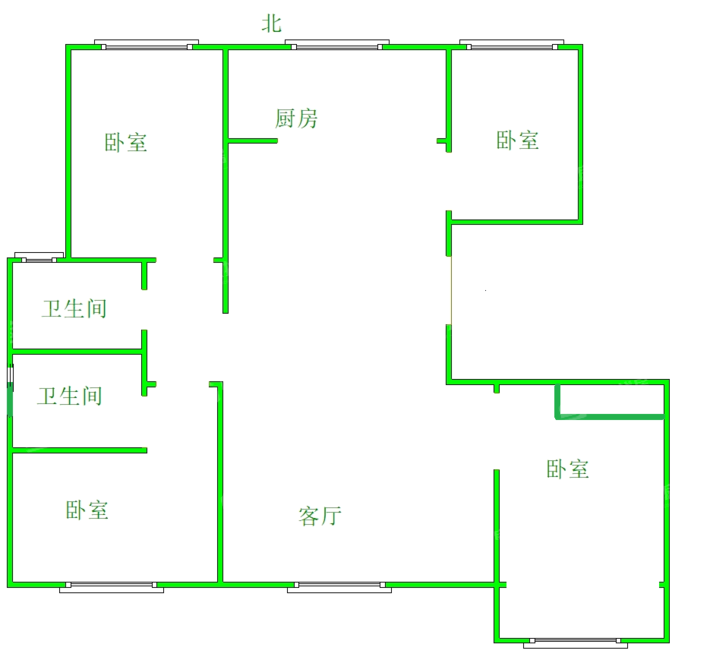 天成和悦名著西区4室2厅2卫144㎡