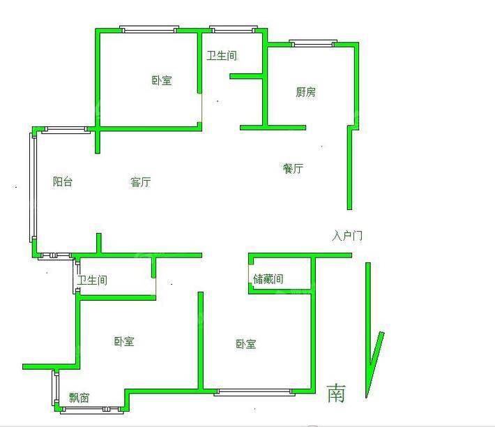 嘉禾一方二期3室2厅2卫139㎡