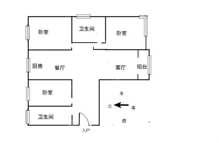 福溪帝苑二期3室2厅2卫123㎡