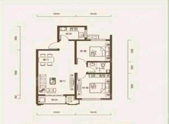 一世界商品G1-112室2厅1卫91㎡