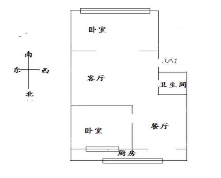 小佟沟自来水家属楼2室1厅1卫73㎡