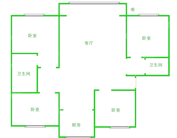 金鼎领域4室2厅2卫157㎡