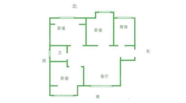阿尔卡迪亚锦绣天地A区3室2厅1卫89㎡
