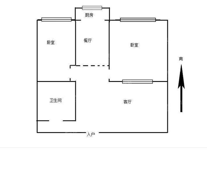 二牌楼小区2室1厅1卫53㎡