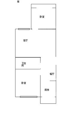 荣信盛和园2室2厅1卫87㎡