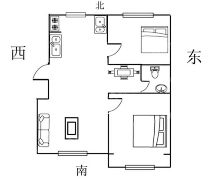 祥和小区2室1厅1卫82㎡