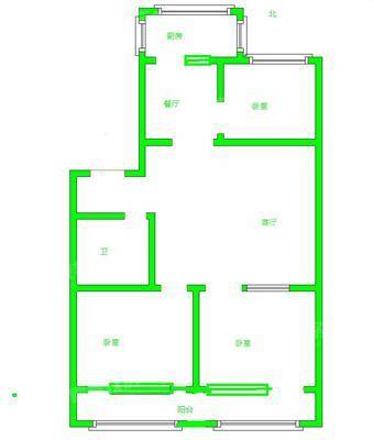 县社家属楼（沧县供销社家属楼）3室2厅1卫96㎡