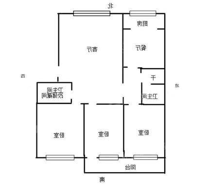二针宿舍3室2厅2卫132㎡