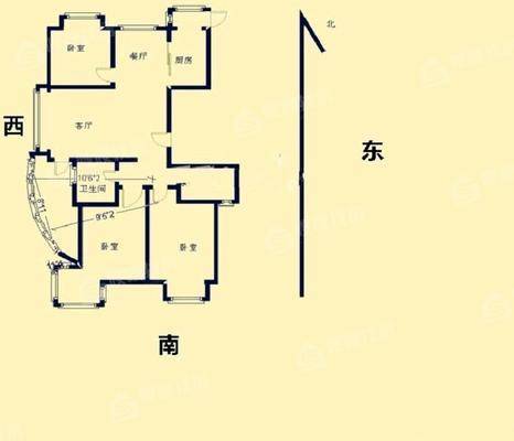 荣盛阿尔卡迪亚文景苑3室2厅2卫141㎡