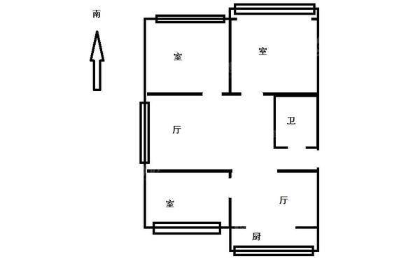 绿园小区3室2厅1卫88㎡