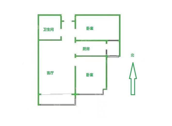 恒大城（商品房）2室2厅1卫98㎡