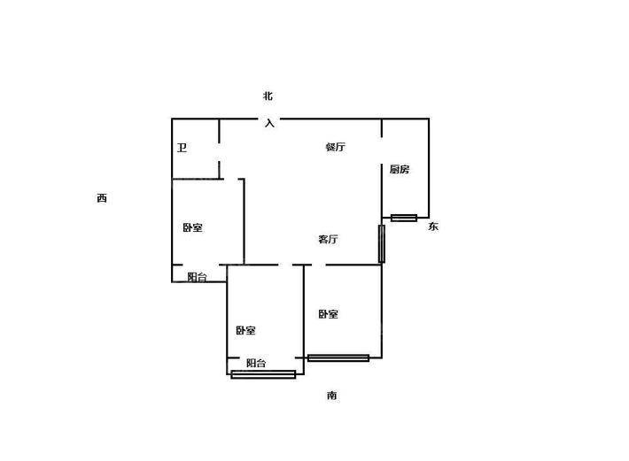 榕城世家3室1厅1卫115㎡