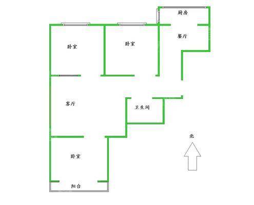 百合世嘉3室2厅1卫110㎡