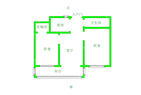 一中宿舍（维明路）2室2厅1卫57㎡