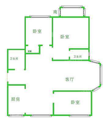 御河新城东区3室2厅2卫117㎡