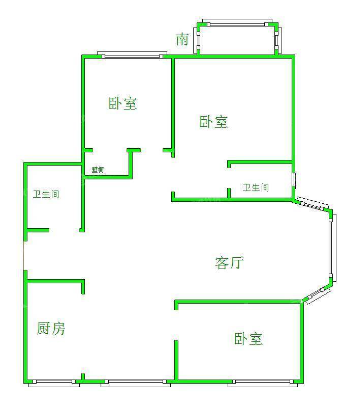 御河新城东区3室2厅2卫117㎡