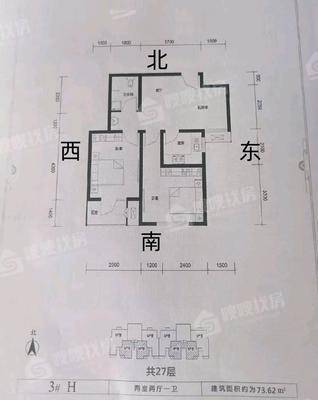 金域华城（金茂府）2室1厅1卫73㎡