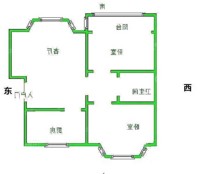 晨曦花园2室2厅1卫86㎡