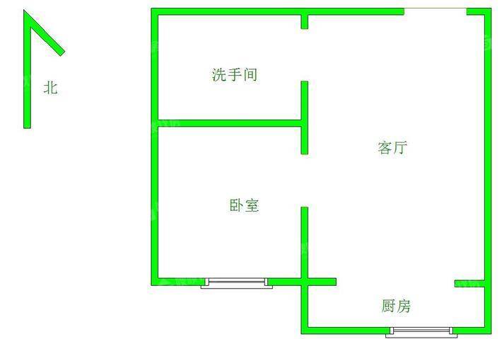 百合世嘉1室1厅1卫49㎡