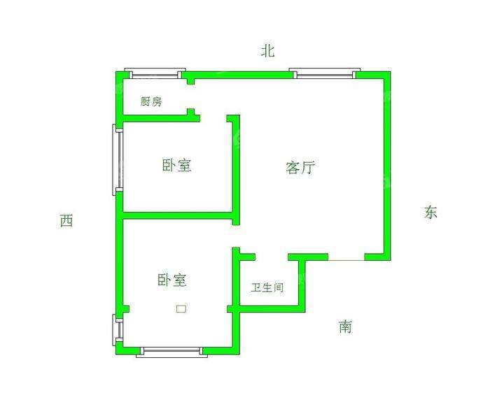 御宇国际二期雅瑞苑2室2厅1卫79㎡