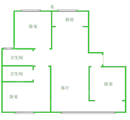 荣盛尚府3室2厅2卫122㎡